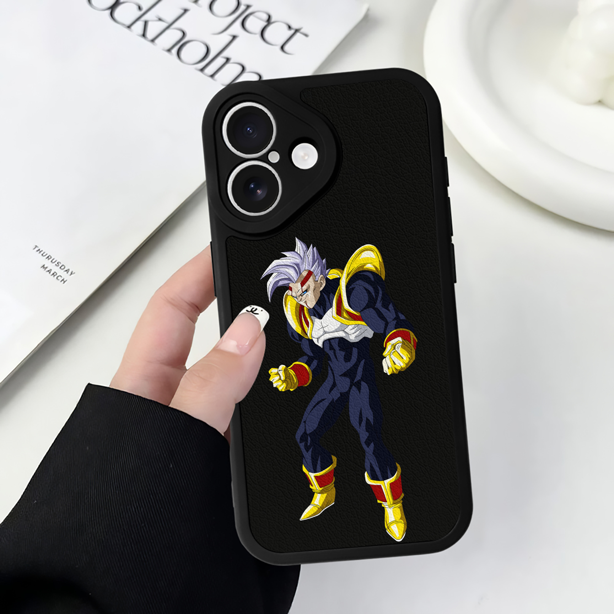 （画像用） ドラゴンボール DRAGON BALL 【iPhone 16シリーズ対応】シリコンスマホケース（レザー調） 材質：シリコン